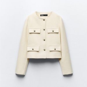 New with tags. Zara crème jacket